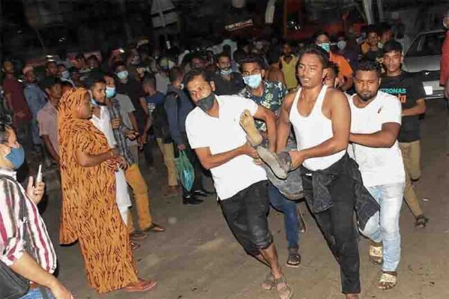 Ad-din Hospital patients are getting treated for burned