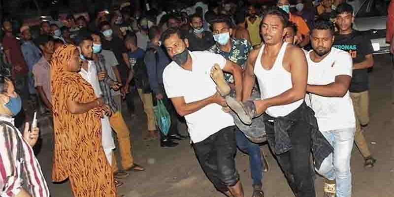 Ad-din Hospital patients are getting treated for burned Ad-din Hospital patients are getting treated for burned